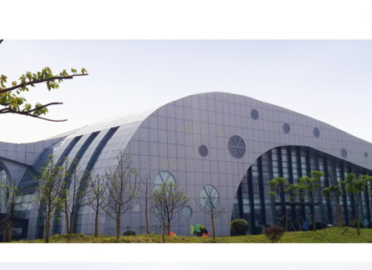 合山会议中心外景网架工程